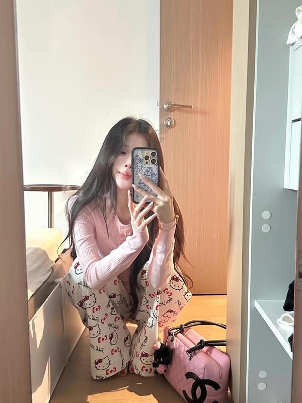 美式亨利领长袖t恤女早秋新款辣妹镂空针织衫修身打底设计感上衣|undefined