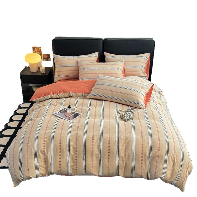 Nuevo tipo A bebés 40S algodón simple jacquard sábanas de moda AB cuatro piezas de cama de estilo de cama