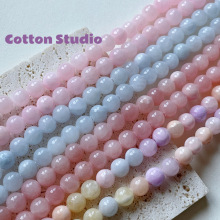 Cotton 【摩根精灵】天然波斯玉串珠diy散珠手链项链饰品配件材料