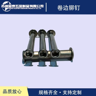 蓝泰 高速钢手敲半空心铆钉冲头白钢手工翻边冲针固定开花铆钉