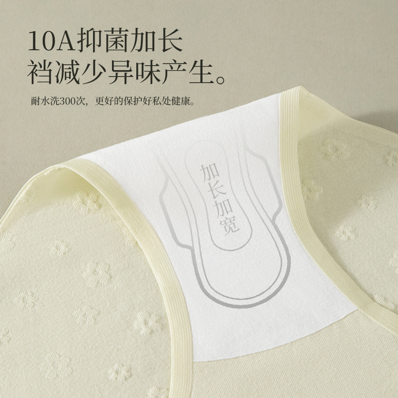 Bragas de algodón sin costuras con horquilla alta, entrepierna antibacteriana de grado 10A, entrepierna de algodón puro, entrepierna transpirable y sin clip, entrepierna larga, ropa interior de mujer