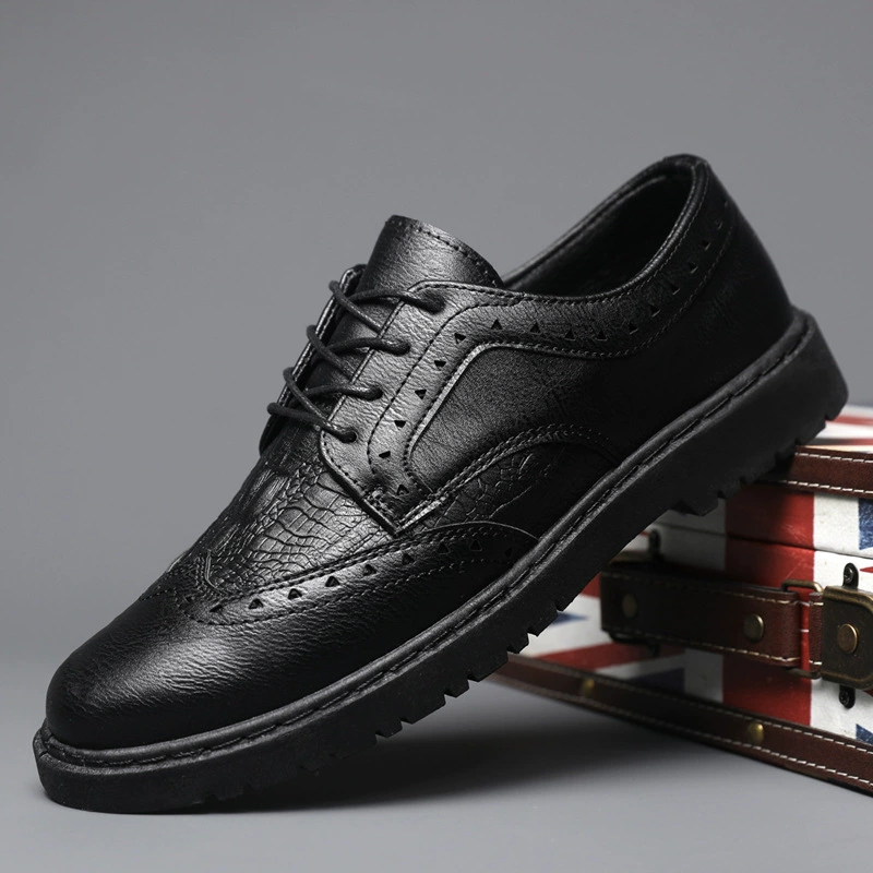 Мужская бизнес повседневная кожаная обувь мужская износостойкая ленивая обувь легкая водная весенняя дышащая модель