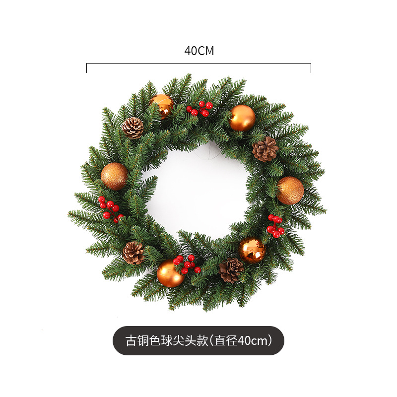 Navidad guirnalda 30/40/50/60cm árbol de Navidad Festival decoración regalo creativo decoración colgante diseño de la escena de la decoración