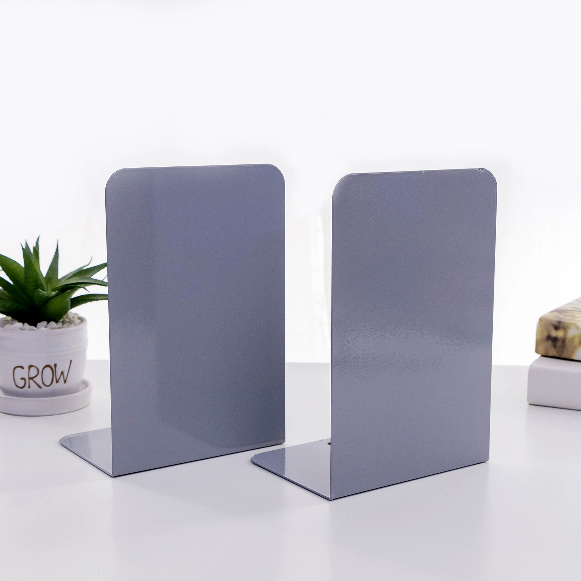 Factory direct sales explosion creative stationery supplies telescopic book holder folding book frame metal students cartoon