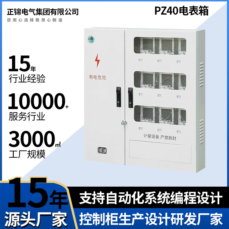 不锈钢电表箱户外防水防雨配电箱国网南网电表箱明装计量箱分支箱