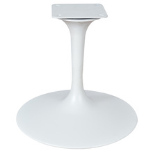 铁烤漆白色高喇叭脚转椅旋转底座 休闲椅五金配件旋转休闲椅底座