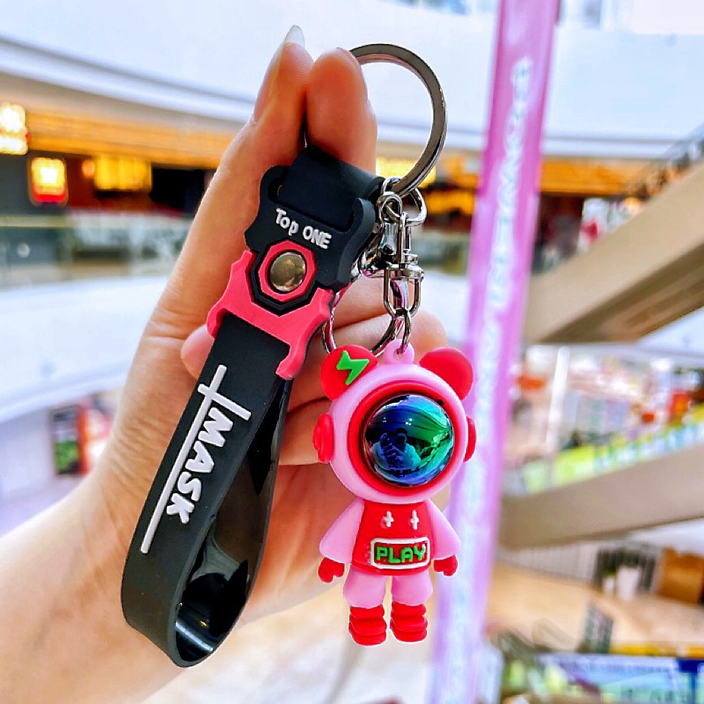 Lightning Bear bolsas de llaves de silicona para automóviles muñecas Lightning conejo adornos adornos