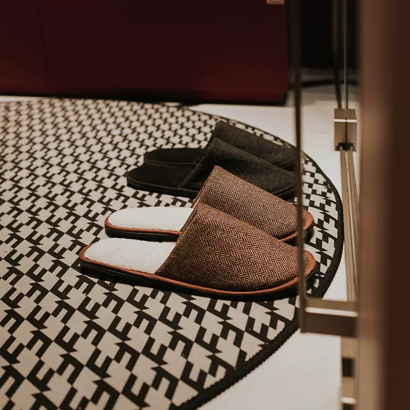 星级酒店民宿一次性加厚拖鞋日式家居风美容院会所水洗人字纹拖鞋