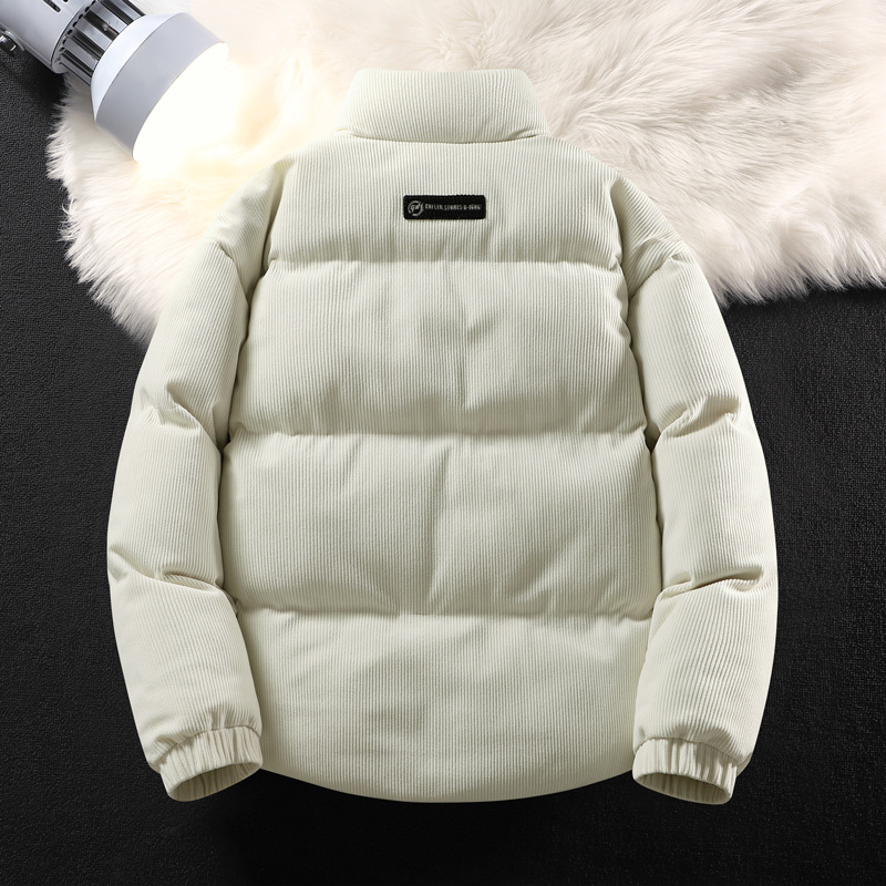 2023. gada luksusa zīmola vīriešu velveta mēteļi ar krūšu somu, biezas, siltas, kokvilnas polsterētas vīriešu jakas, ikdienas jakas, pusaudžu apģērbs_voghion.com