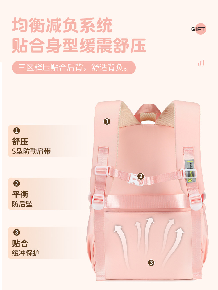 Mochila escolar para estudiantes de secundaria nueva para mujer con bolsa de matrícula