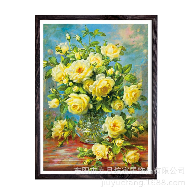 5D алмазная картина (diamond painting) 30×40 см, подсолнух/тигр/пейзаж, полный набор DIY