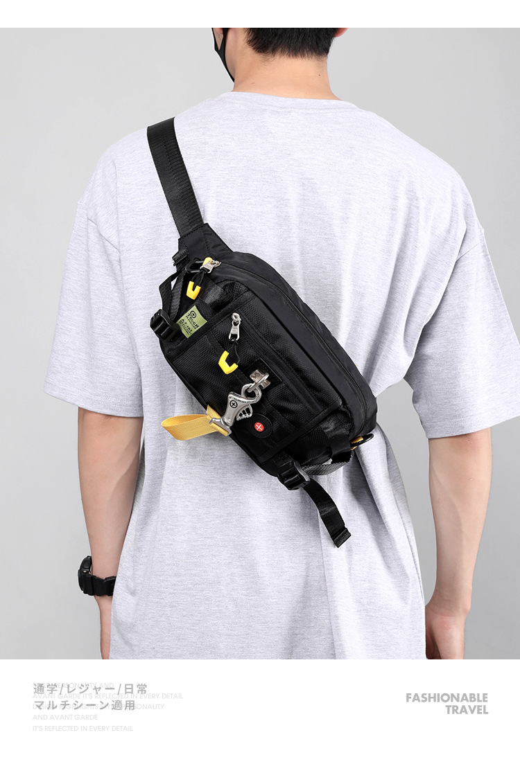 New cross-border large-capacity men's chest bag, outdoor single-shoulder bag, sports phone bag, multi-functional crossbody chest bag undefined