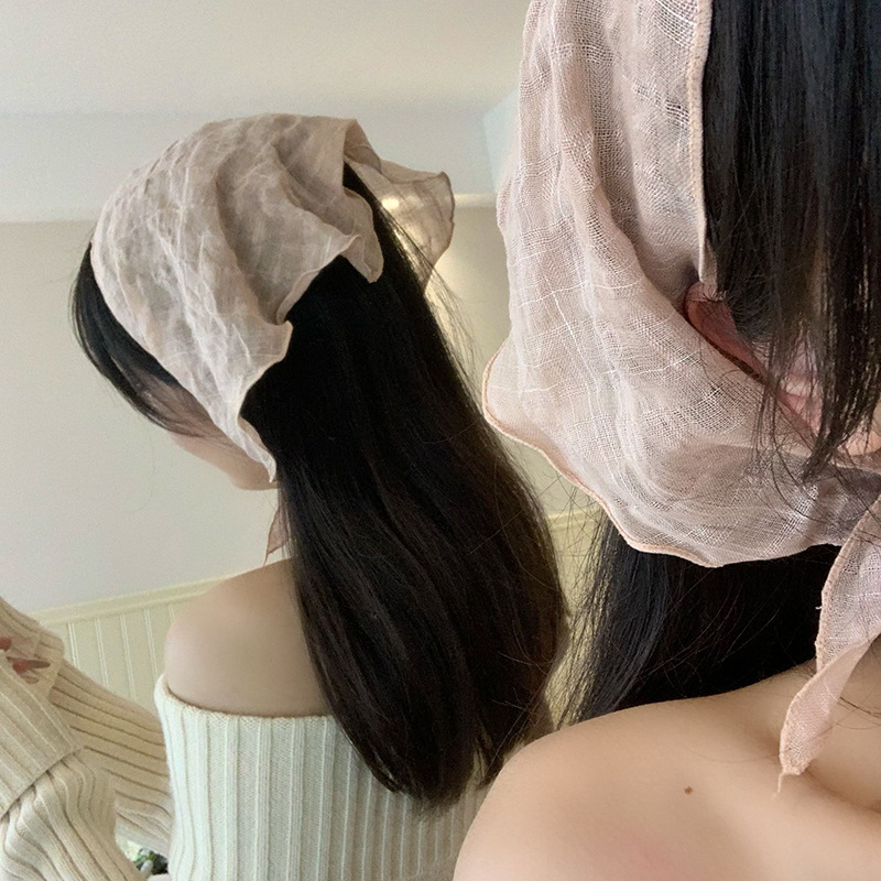 Pañuelo de seda, tira larga, sensación de alta calidad, nueva bufanda cómoda y versátil, pañuelo en la cabeza, cinturón para el cabello, bufanda triangular multiusos, cintura