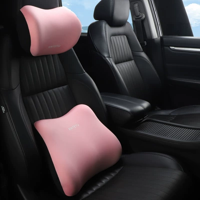 Headrest – Support - pink-headrest-lumbar-pillow
