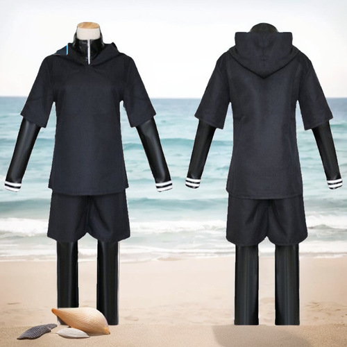 Tokyo Ghoul Kanae Cosplay Battle Suit Elastic Leather Jacket 4-Piece Set for Shipping