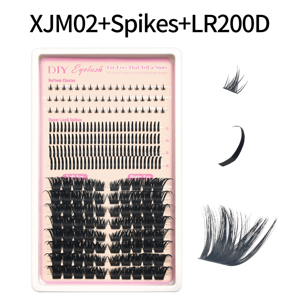 30D - 100D transfronterizos pestañas falsas de hadas bajo pestañas DIY Europa y América Amazon segmentación gradiente set de cabello