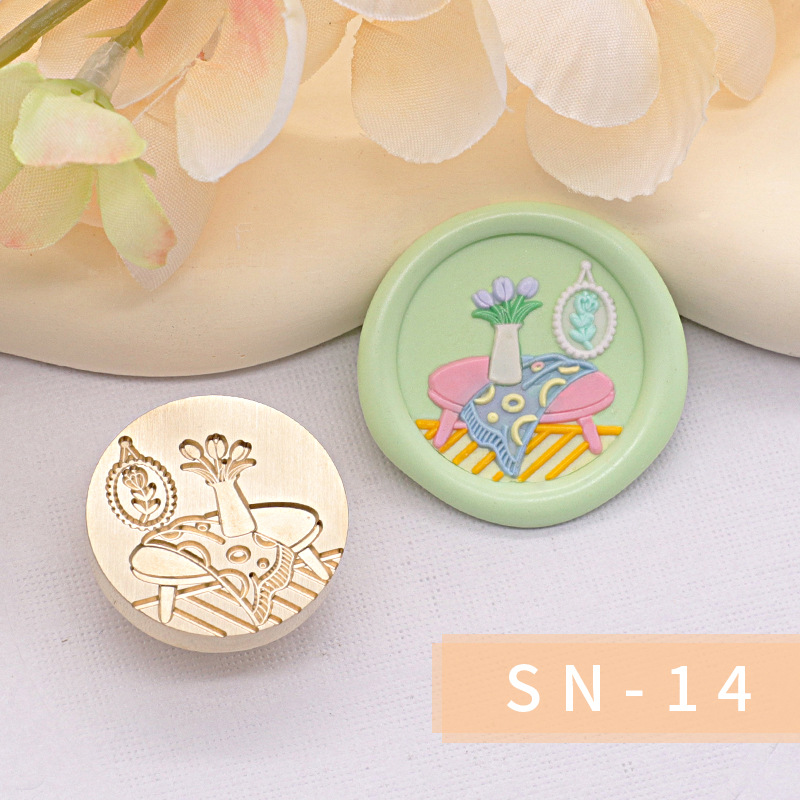 Original nuevo estilo fuego pintura sello serie interior cabeza regalo embalaje sobre cubierta cuento de hadas habitación casa caliente