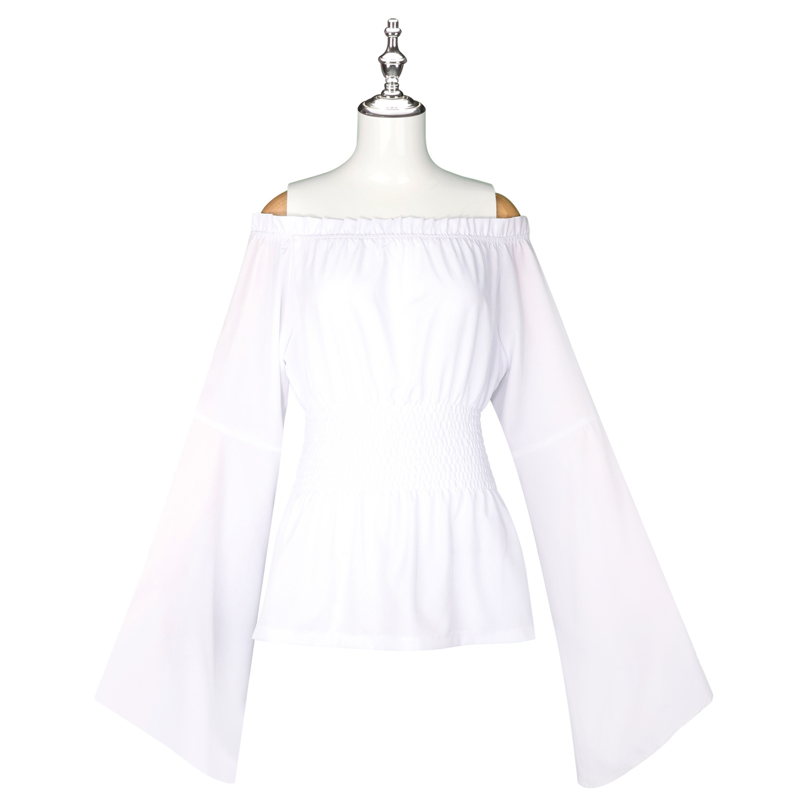 中世纪cos服女海盗长袖女性文艺复兴白色上衣cosplay动漫装扮服装