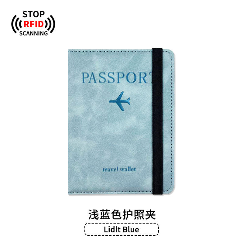 Pu革アンチマグネットパスポートバッグ荷物札セット革盗難防止ブラシrfidパスポートパスポートバッグ現物パスポートカバー|undefined