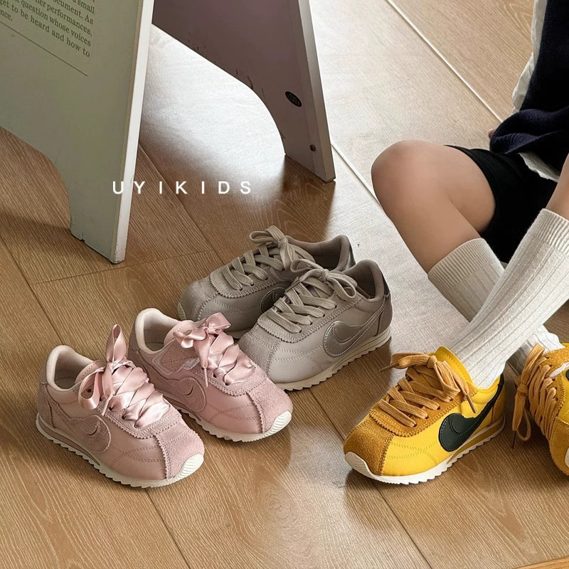 Детские туфли в стиле Форреста Гампа 2025 весна новые корейские стильные модные и универсальные нишевые туфли для девочек повседневная обувь