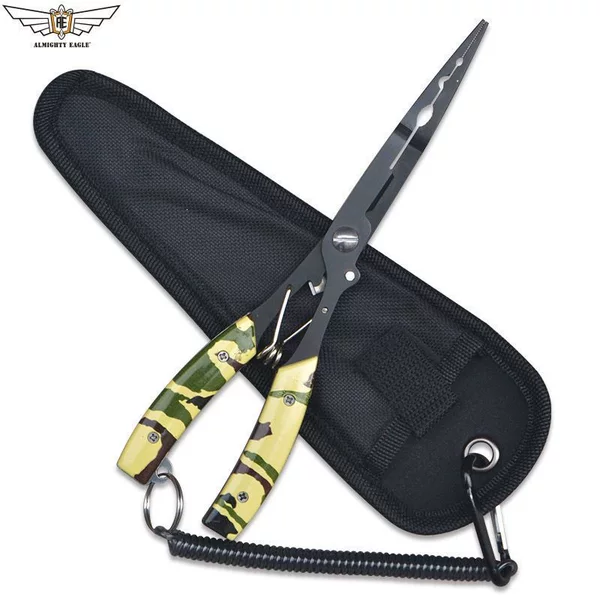 New extended multi-functional fishing pliers, fishing accessories, portable hook remover, fishing line cutter, fishing equipment