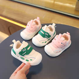 一件代发宝宝网鞋女春秋软底单鞋1一2-3岁婴儿学步鞋男小童春季幼
