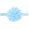 Children's ultrasonic hair accessory, shiffon cloth, elastic headband, European style, flowered, wholesale