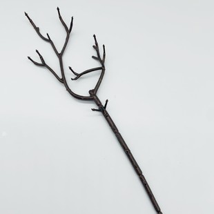 Artificial Flower Stem with 15 Mesh Pine Branches, Artificial Flowers and Green Plants, Pine and Cypress Branches, Potted Chinese-Style Landscape Accessories, Branch Stem