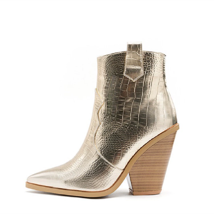 Новые женские ботильоны 2025 года для внешней торговли, с уникальным танкеткой, заостренным носком, большого размера, в стиле «Мартин» для подиума.