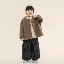 畅果童装男童外套秋款新款儿童春秋圆领开衫中小童韩版长袖上衣