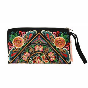 O 88777 Embroidered Satin Clutch Bag �����L�����X�� ��