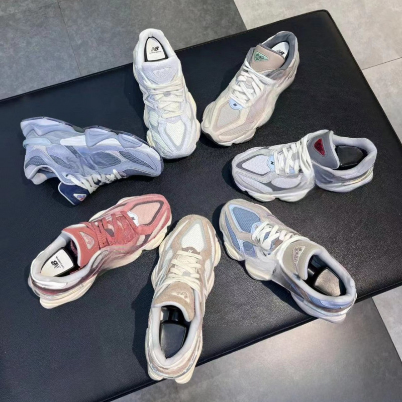 Putian New Balance Nb9060 Women's and Men's Shoes, Mesh Breathable Lightweight Dad Shoes, Casual Sports Shoes, Running Shoes