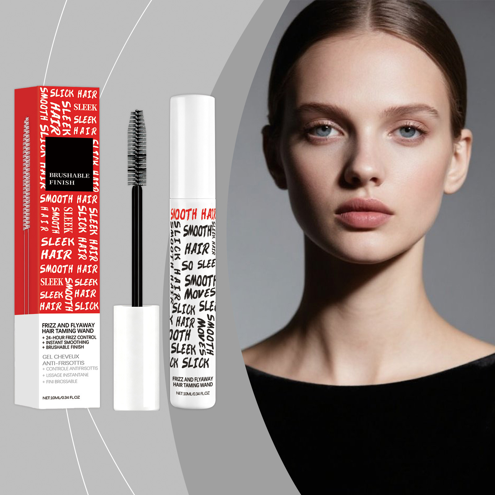 Hair Finishing Stick for Frizzy and Fluffy Hair, Daily Hair Styling, Smooth and Moisturizing, Non-Sticky, Portable Hair Care Stick