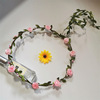 Beach realistic hair accessory, headband for bride, roses, wholesale