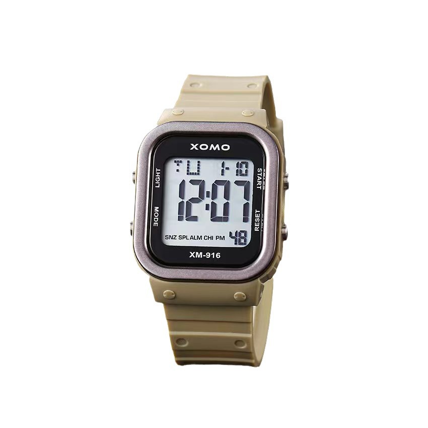 Reloj cuadrado popular en línea para hombres reloj deportivo para niñas en Harajuku estilo coreano simple moda retro reloj electrónico