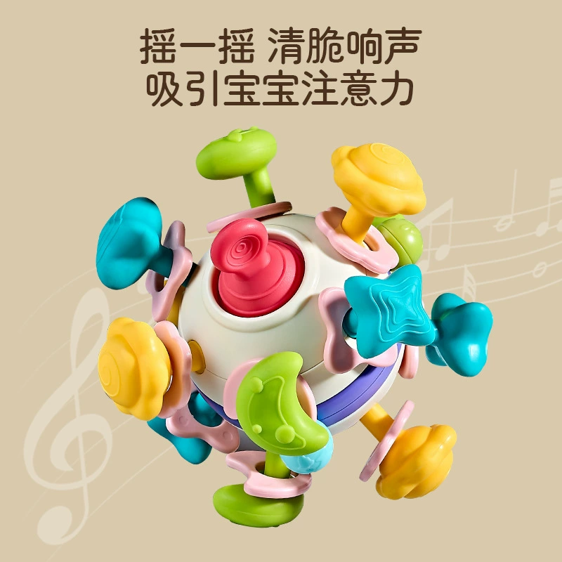 Space teether, grabber for baby, glue for correct bite from soft rubber, children's toy