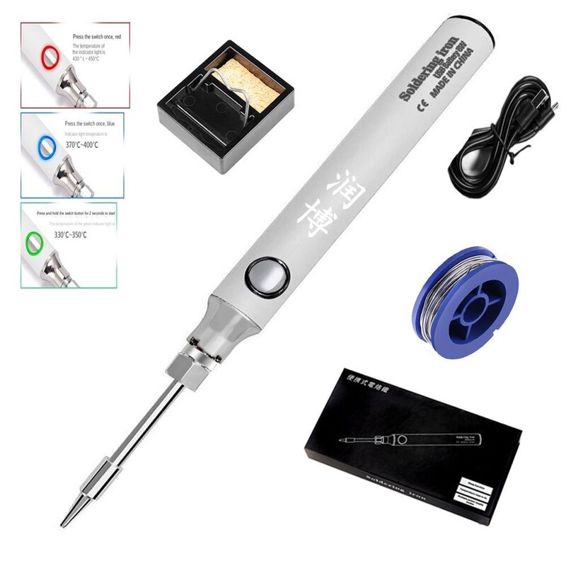 510 Smart Soldering Iron Set Wireless Mini USB Soldering Pen 5V Charging Portable Repair Tool Cross-Border Hot Model