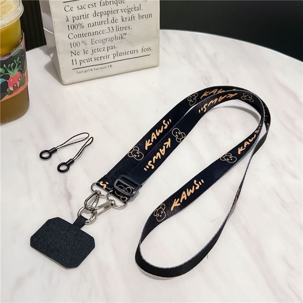This phone lanyard can be worn crossbody, around the neck, or as a phone case chain strap. It's sturdy and prevents loss.