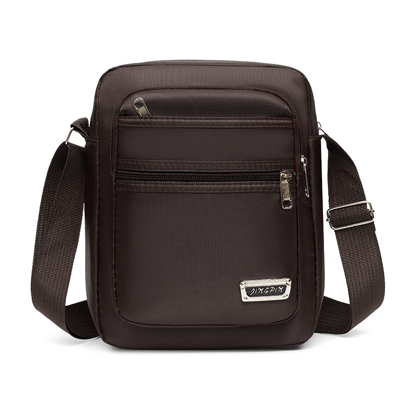 Estilo coreano casual de gran capacidad de múltiples capas a prueba de agua bolsa de mensajero de hombro hombres y mujeres de negocios billetera de verano bolso de hombro de los hombres