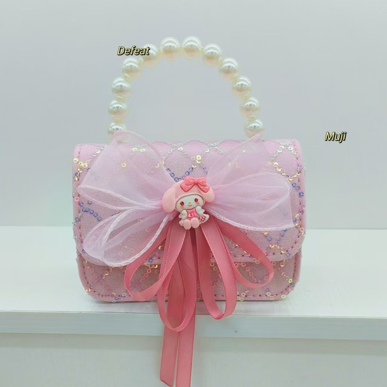 Bolso de perlas bolso de accesorios de cinturón Melody Kullomi bolso de princesa infantil bolso de Año Nuevo para niñas bolso pequeño
