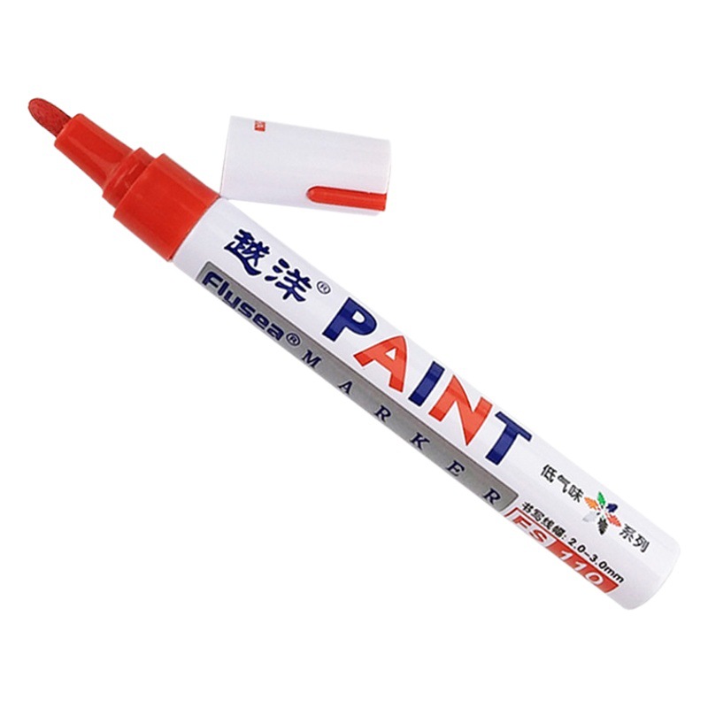 Yuanyang 12-color bajo olor impermeable metal pintura pluma artesanía coche neumático plástico vidrio graffiti pintura pluma