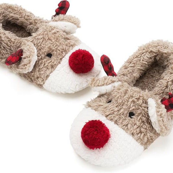 Cross-border home non-slip warm shoes thickened fleece-lined slippers cute animal Japanese mute slippers