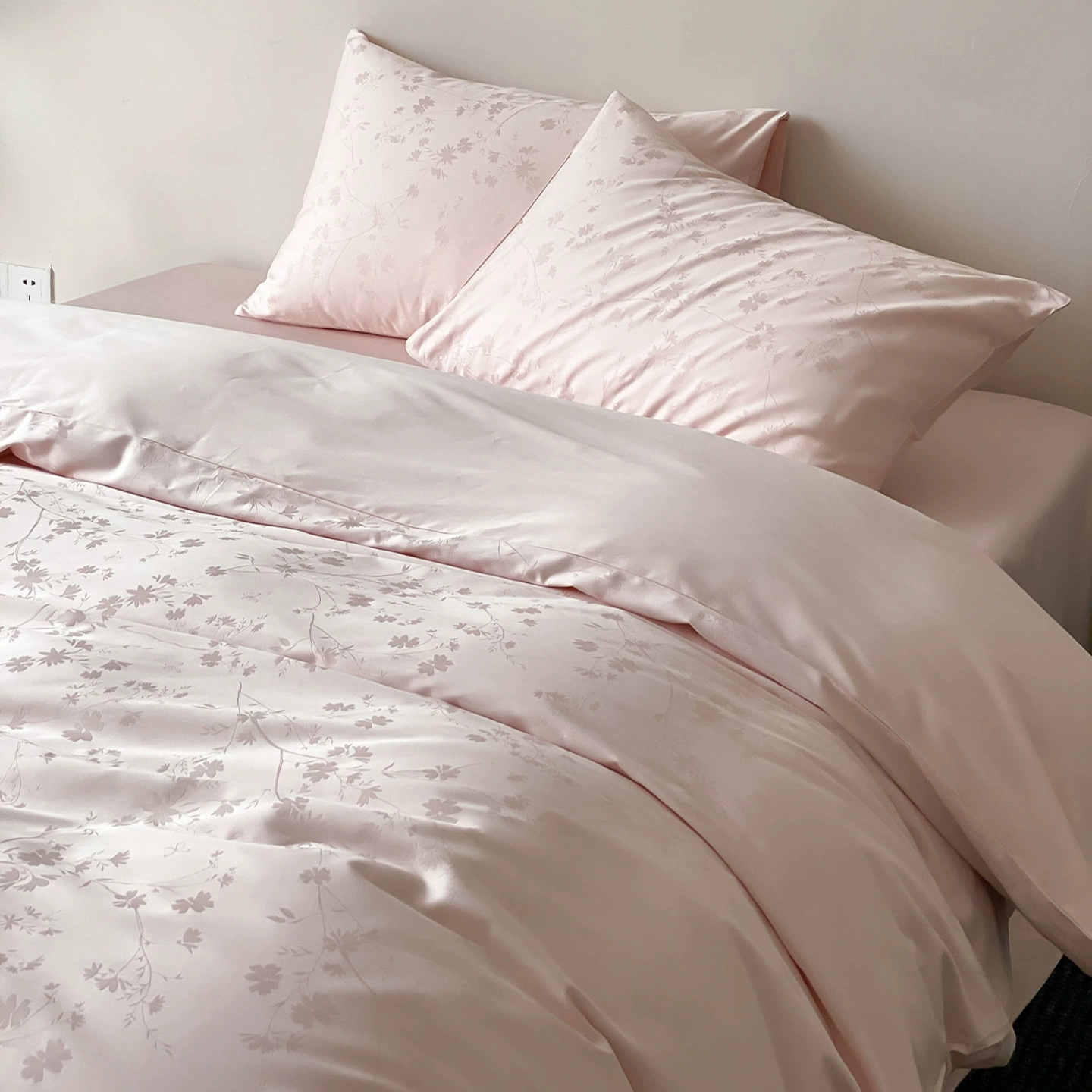 Новый класс А, восточный эстетический жаккардовый комплект из 100S хлопка, комплект из четырех предметов из длинноволокнистого хлопка, простыни из чистого хлопка, постельное белье