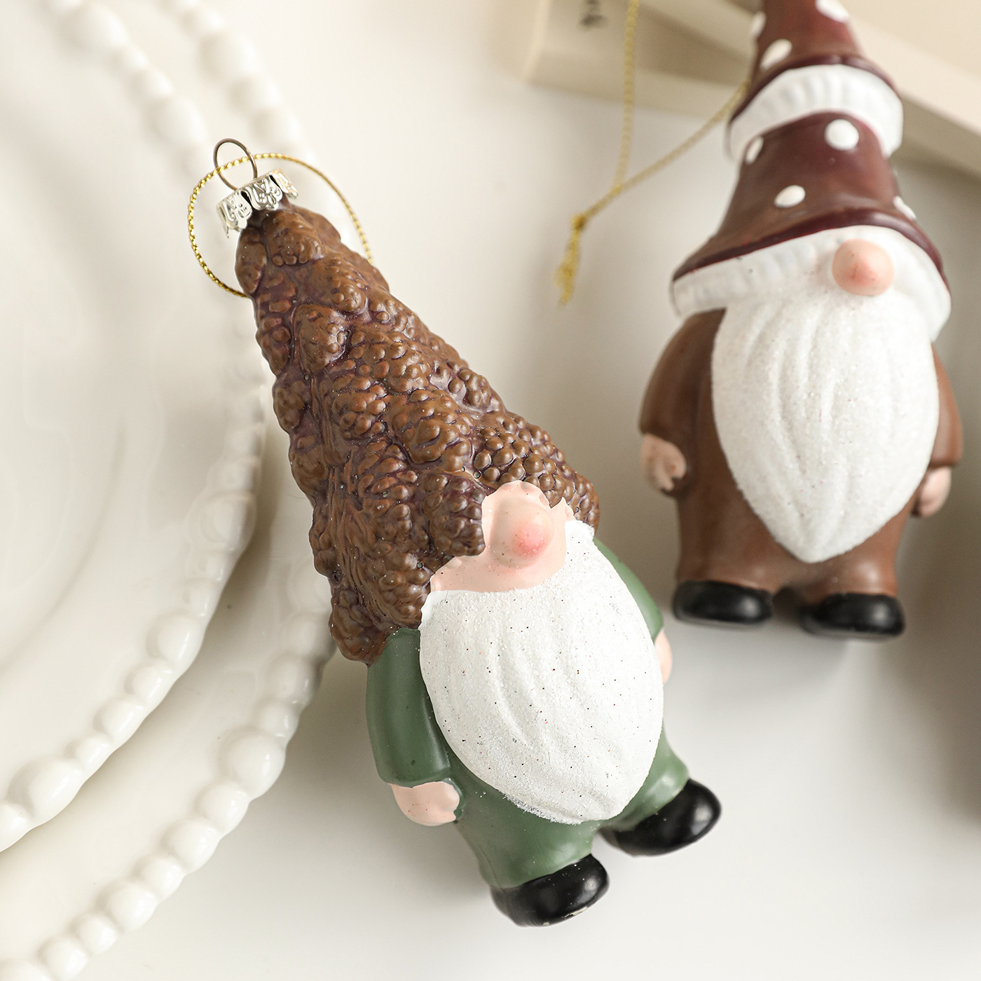 Nuevo plástico transfronterizo Papá Noel limpiador árbol de Navidad colgante decoración decorativa decoración de mesa decoración de vacaciones