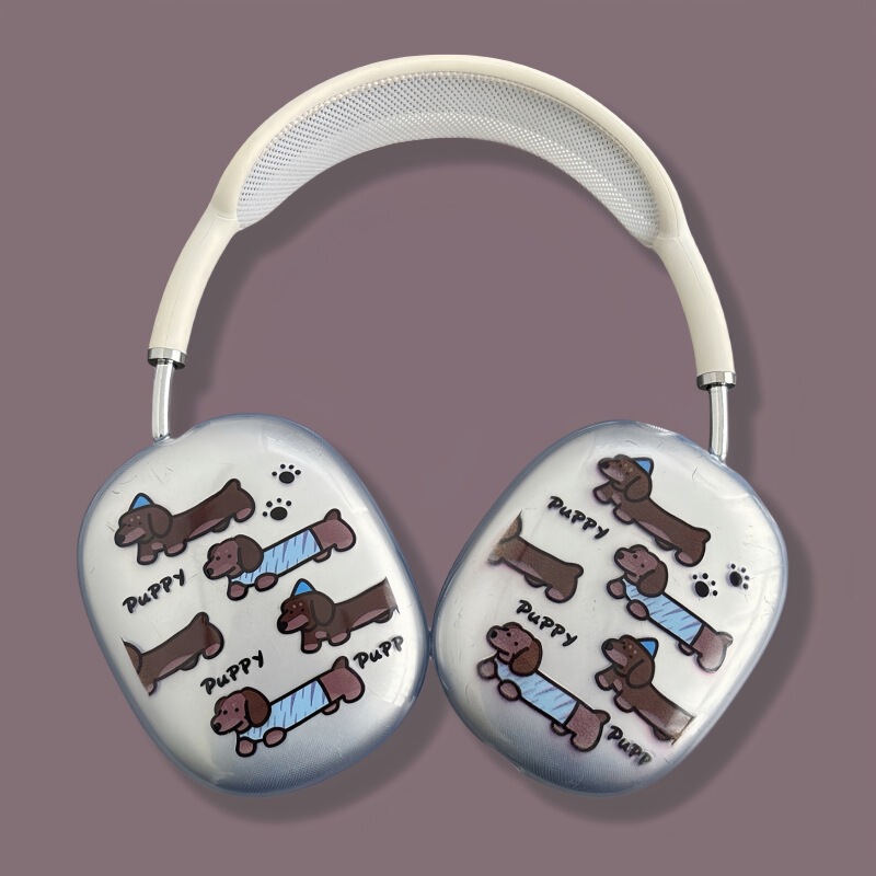 アニメ透明適用アップルAirPods Maxヘッドセットbluetoothヘッドセット保護カバーソフトケースかわいいシンプル|undefined