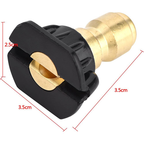 Wholesale multi-specification stainless steel G1/4 quick-plug nozzle high-pressure cleaning machine five-color nozzle car wash water gun nozzle