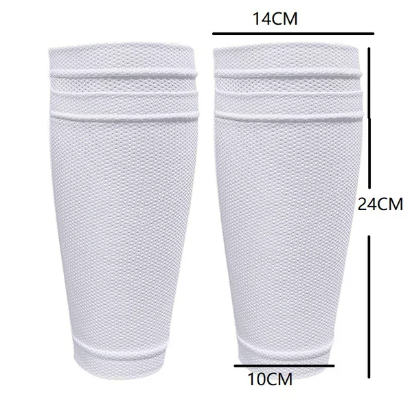 Football Shin Guard Socks, Double-Layer Breathable High-Elastic Mesh Shin Guard Socks, Shin Guard Pads with High Elasticity and Reinforced Pockets