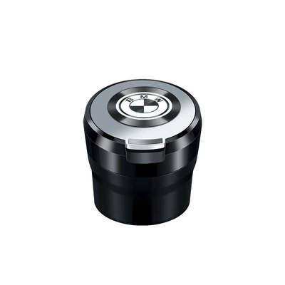 Car ashtray: with light personality ashtray - cd-pattern-flip-ashtray-bmw-short