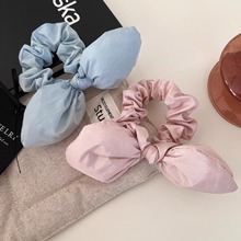 兔耳朵立体韩系甜美可爱立体蝴蝶结大肠发圈少女心高马尾发圈头绳