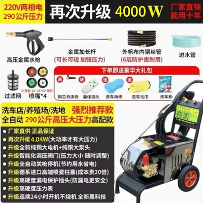 Car Wash Shop, Portable car washer - 10m-outlet-pipe-hot-model-impulse-40kw290kg-220v